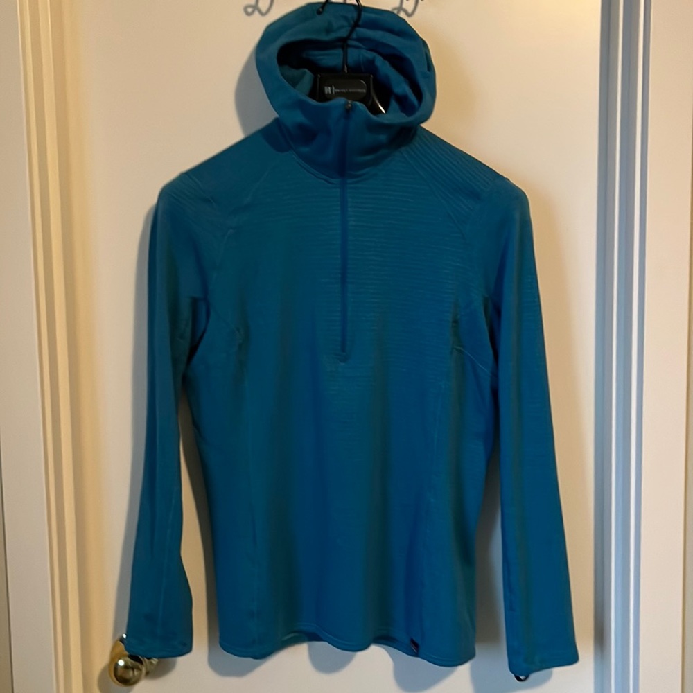 Patagonia Capilene expeditionheavyweight zip hoody with ponytail port!